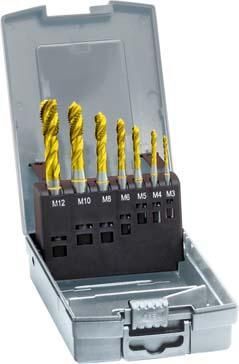 Produktbild GÜHRING Maschinengewindebohrer Set DIN371 376 HSSE Form C M3 M12 Kernlochbohrer