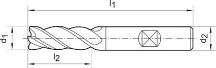 Gühring Ratiofräser lang DIN6527 VHM FIRE Z4 Schaft HB 16mm Gühring Ratiofräser lang DIN6527 VHM FIRE Z4 Schaft HB 16mm