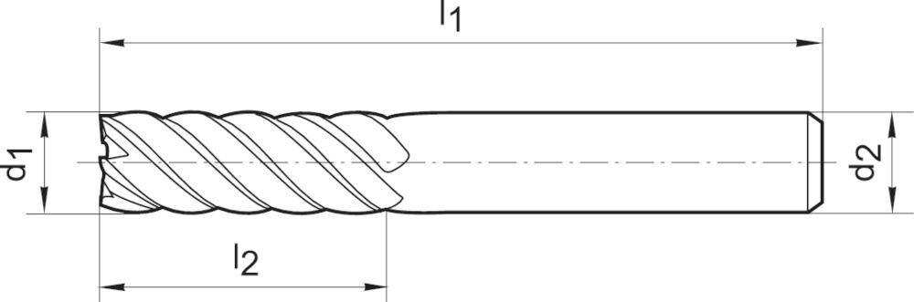 Gühring Schaftfräser SL DIN6527 VHM FIRE Typ NH Z10 25mm Gühring Schaftfräser SL DIN6527 VHM FIRE Typ NH Z10 25mm