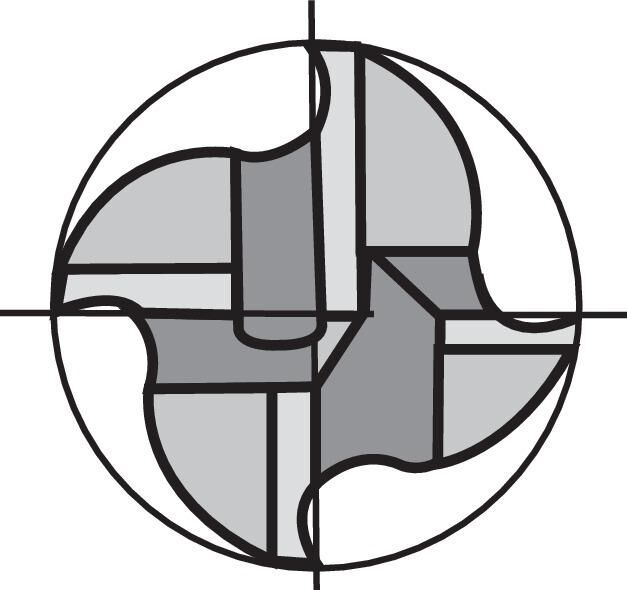 Gühring Schruppfräser kurz DIN844HSSE-PM FIRE Typ NRf 20mm Produktbild Gühring Schruppfräser kurz DIN844HSSE-PM FIRE Typ NRf 20mm bild 2