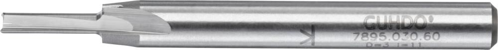 Guhdo HW Dichtungs Nutfräser Z2 Durchmesser 3 mm Länge 60 mm Produktbild Guhdo HW Dichtungs Nutfräser Z2 Durchmesser 3 mm Länge 60 mm