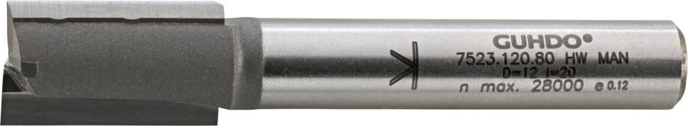 Guhdo HW Nutfräser Durchmesser 24 mm Nutzlänge 16 mm Länge 70 mm S8 Produktbild Guhdo HW Nutfräser Durchmesser 24 mm Nutzlänge 16 mm Länge 70 mm S8