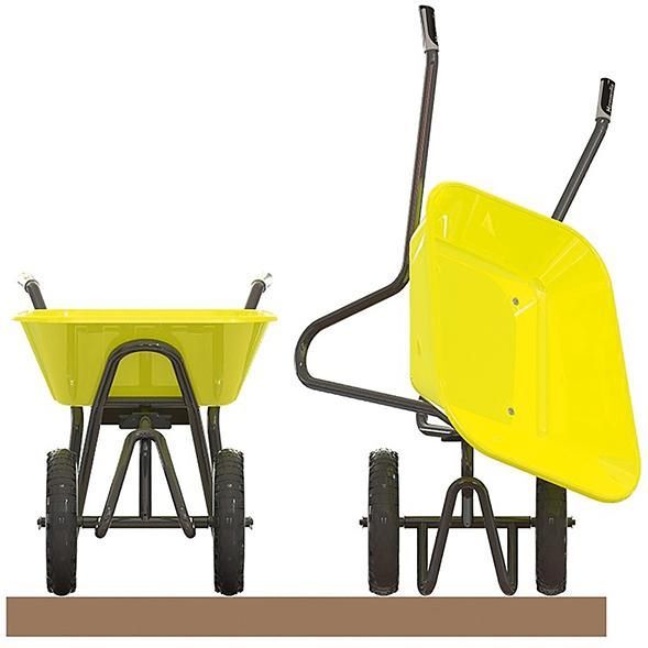 Haemmerlin Schubkarre Reverso 100 mit Luftrad seitlich kippbar Produktbild Haemmerlin Schubkarre Reverso 100 mit Luftrad seitlich kippbar bild 3