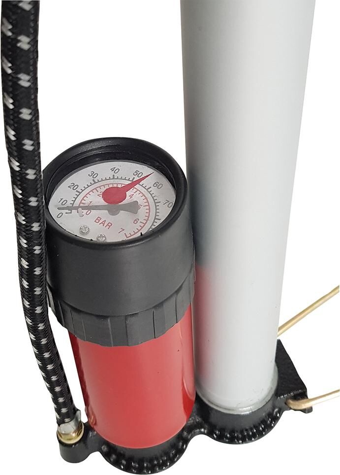 Handluftpumpe Alu mit Manometer 7 bar