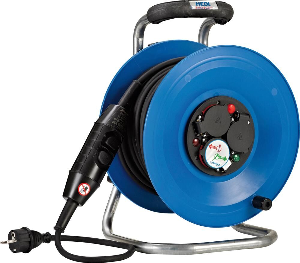 Hedi Kabeltrommel Kunststoff IP44 40m H07RN-F3G1,5 PRCD-S Produktbild Hedi Kabeltrommel Kunststoff IP44 40m H07RN-F3G1,5 PRCD-S