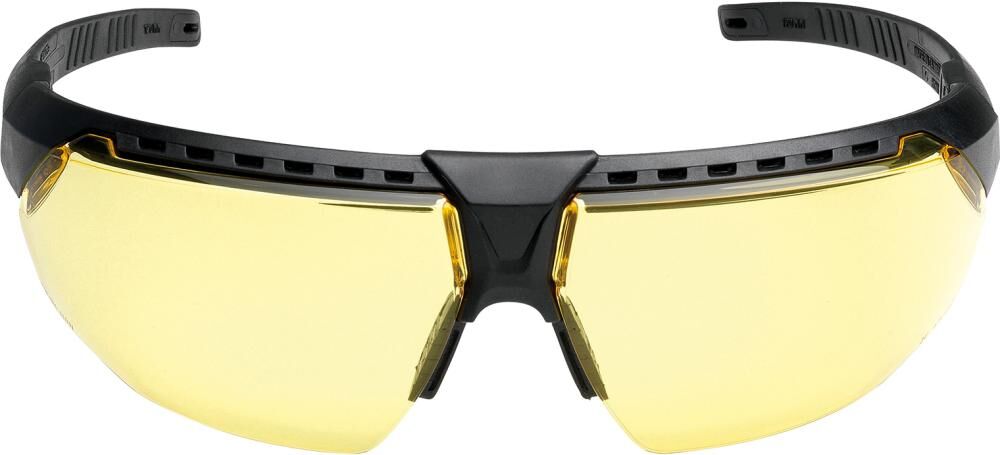 Honeywell Schutzbrille AVATAR gelb Bügel schwarz Produktbild Honeywell Schutzbrille AVATAR gelb Bügel schwarz