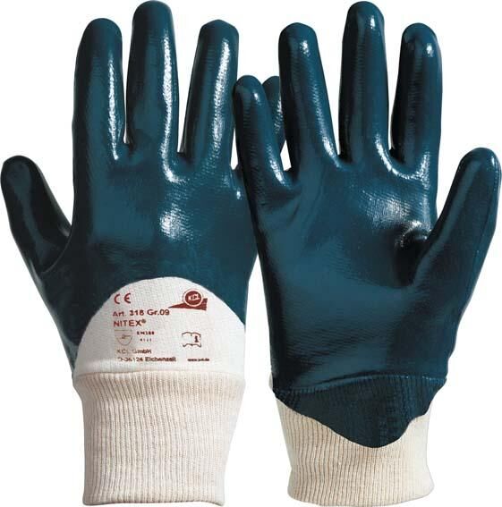 KCL Honeywell Handschuh Nitex 318 250 mm blau Gr. 9 Produktbild KCL Honeywell Handschuh Nitex 318 250 mm blau Gr. 9