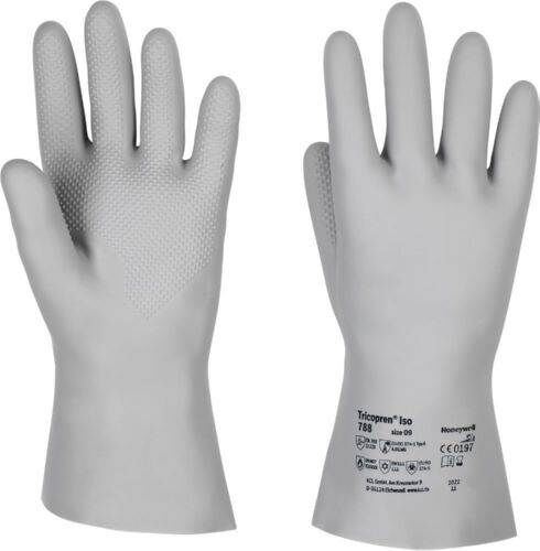Honeywell Chemikalienschutzhandschuh Tricopren ISO 788 Länge 290 bis 310mm Größe 8 grau Produktbild Honeywell Chemikalienschutzhandschuh Tricopren ISO 788 Länge 290 bis 310mm Größe 8 grau
