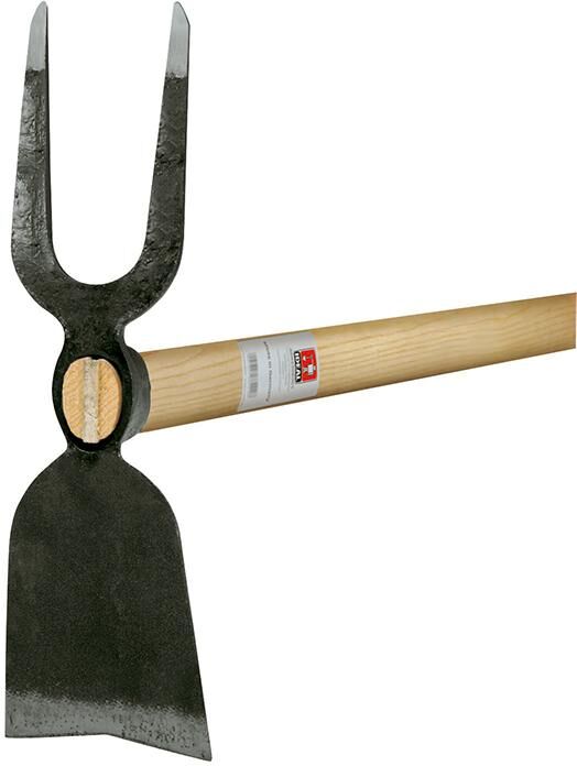 Idealspaten Gartenhacke Breitblatt 2 Zinken Stiel 1350 mm Produktbild Idealspaten Gartenhacke Breitblatt 2 Zinken Stiel 1350 mm