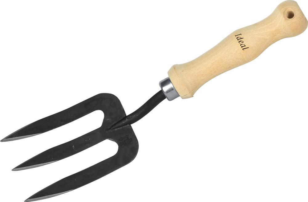 Idealspaten Handgabel 3 Zinken Buchenstiel 15,5 cm Produktbild Idealspaten Handgabel 3 Zinken Buchenstiel 15,5 cm