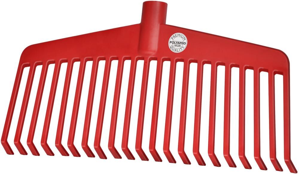 Idealspaten Laubbesen Nylon rot 21 Zinken Arbeitsbreite 38 cm Produktbild Idealspaten Laubbesen Nylon rot 21 Zinken Arbeitsbreite 38 cm