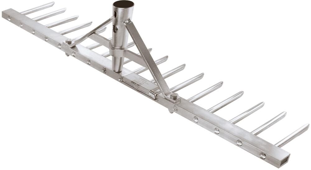 Idealspaten Rechen Aluminium 16 Zinken Arbeitsbreite 620 mm Produktbild Idealspaten Rechen Aluminium 16 Zinken Arbeitsbreite 620 mm