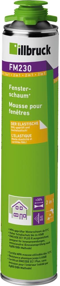 Illbruck Fenster und Fassadenschaum FM230 Dose mit 880 ml Produktbild Illbruck Fenster und Fassadenschaum FM230 Dose mit 880 ml
