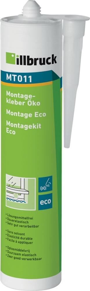 Illbruck Montagekleber Öko MT011 weiß Kartusche mit 310 ml Produktbild Illbruck Montagekleber Öko MT011 weiß Kartusche mit 310 ml