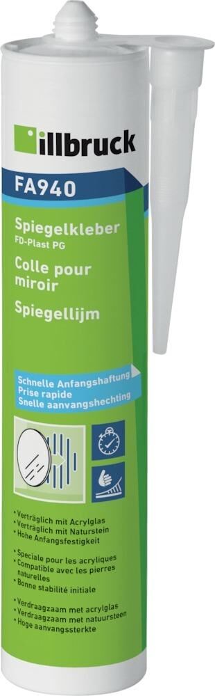 Illbruck Klebstoff FA940 Spiegelkleber Kartusche mit 310 ml Produktbild Illbruck Klebstoff FA940 Spiegelkleber Kartusche mit 310 ml