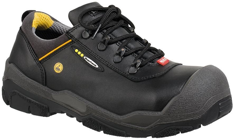 Jalas Halbschuh 1538 Terra schwarz grau gelb S3 Gr. 50