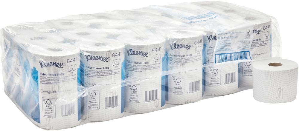 Kimberly-Clark Toilettenpapier Standard weiß 2 lagig 95 mm breit Rolle mit 7,2 Meter Produktbild Kimberly-Clark Toilettenpapier Standard weiß 2 lagig 95 mm breit Rolle mit 7,2 Meter