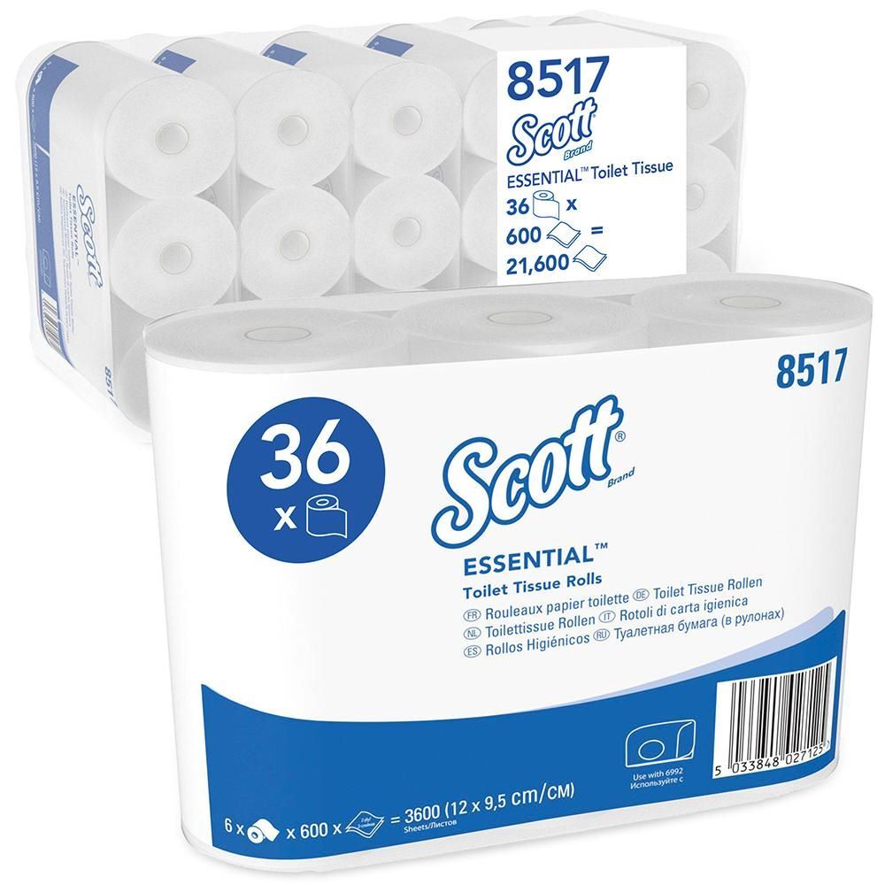 Kimberly-Clark Toilettenpapier Essential Standard weiß Breite 95 mm Rolle mit 5 Meter Produktbild Kimberly-Clark Toilettenpapier Essential Standard weiß Breite 95 mm Rolle mit 5 Meter