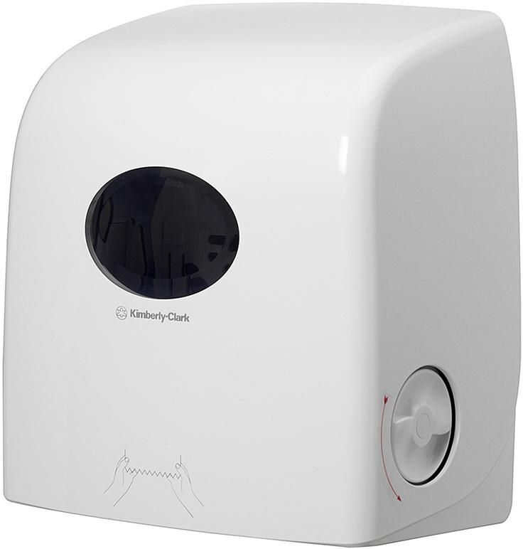 Kimberly-Clark Rollenhandtuchspender Aquarius Slimroll Kunststoff weiß Produktbild Kimberly-Clark Rollenhandtuchspender Aquarius Slimroll Kunststoff weiß