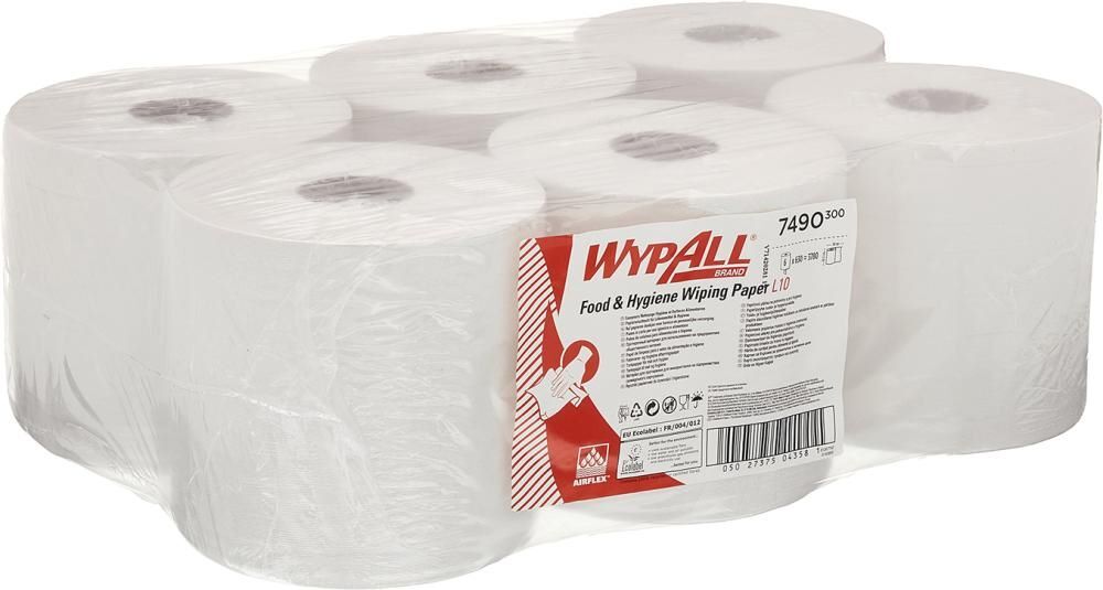 Kimberly-Clark Papierwischtuch WypAll L10 weiß 380 x 185 mm Rolle mit 239,4 Meter Produktbild Kimberly-Clark Papierwischtuch WypAll L10 weiß 380 x 185 mm Rolle mit 239,4 Meter
