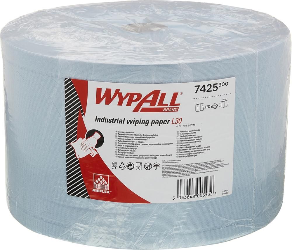 Kimberly-Clark Wischtücher WypAll L30 Ultra blau 235 x 380 mm Rolle mit 285 Meter Produktbild Kimberly-Clark Wischtücher WypAll L30 Ultra blau 235 x 380 mm Rolle mit 285 Meter