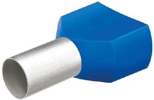 Knipex Aderendhülse TWIN 16 mm x 2x1,60 mm2 Pack mit 25 Stück Produktbild Knipex Aderendhülse TWIN 16 mm x 2x1,60 mm2 Pack mit 25 Stück