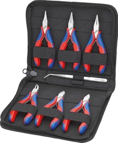 Knipex Elektronikzangen Set 002016 in Werkzeugmappe 7 Teile Produktbild Knipex Elektronikzangen Set 002016 in Werkzeugmappe 7 Teile