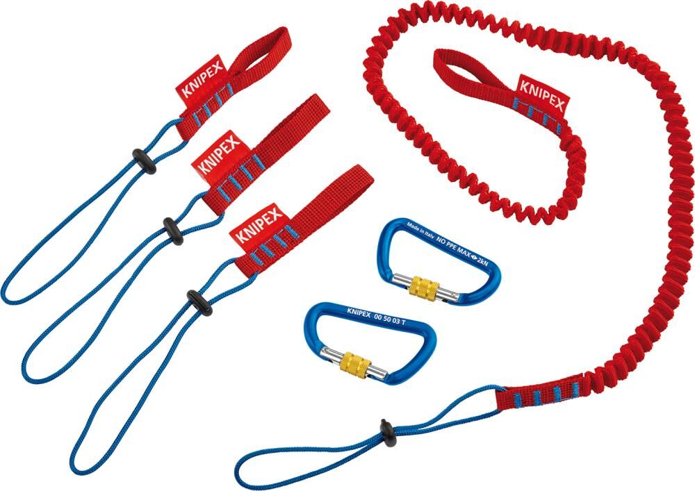 Knipex Fangleinen Set TT Sicherungssystem 6 Teile Produktbild Knipex Fangleinen Set TT Sicherungssystem 6 Teile