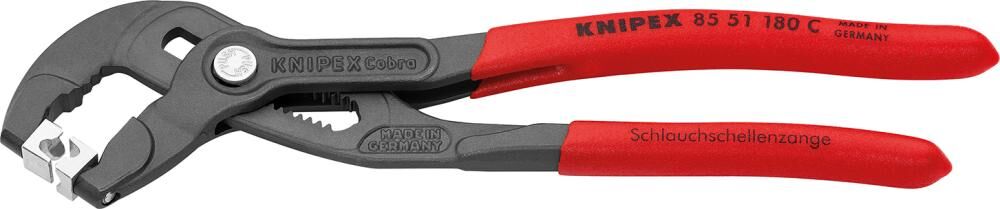 Knipex Federbandschellen Zange für Click-Schellen Länge 180 mm Produktbild Knipex Federbandschellen Zange für Click-Schellen Länge 180 mm
