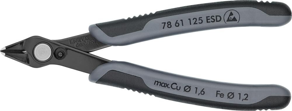 Knipex Seitenschneider Elektronik ESD brüniert 140 mm Produktbild Knipex Seitenschneider Elektronik ESD brüniert 140 mm