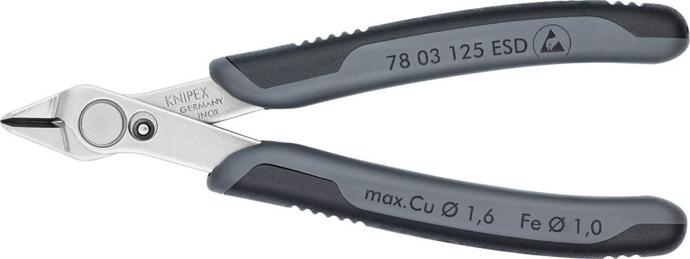 Knipex Seitenschneider Elektronik ESD V2A 140 mm Produktbild Knipex Seitenschneider Elektronik ESD V2A 140 mm