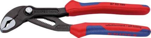 Knipex Wasserpumpenzange 8702 Cobra 180 mm mit Kunststoffgriff Produktbild Knipex Wasserpumpenzange 8702 Cobra 180 mm mit Kunststoffgriff