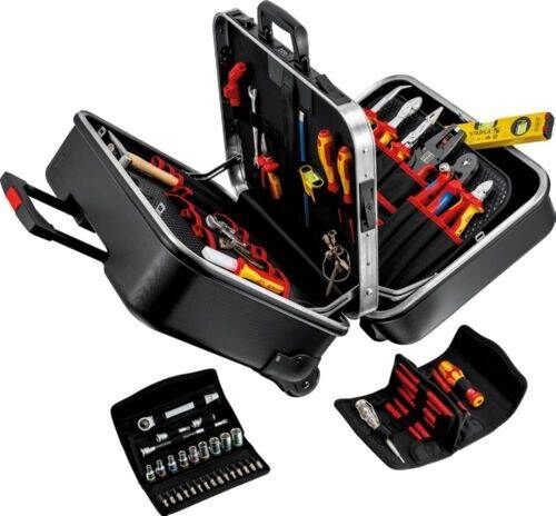 Knipex Werkzeugkoffer 41 Big Twin Move Elektro 65 Teile Produktbild Knipex Werkzeugkoffer 41 Big Twin Move Elektro 65 Teile