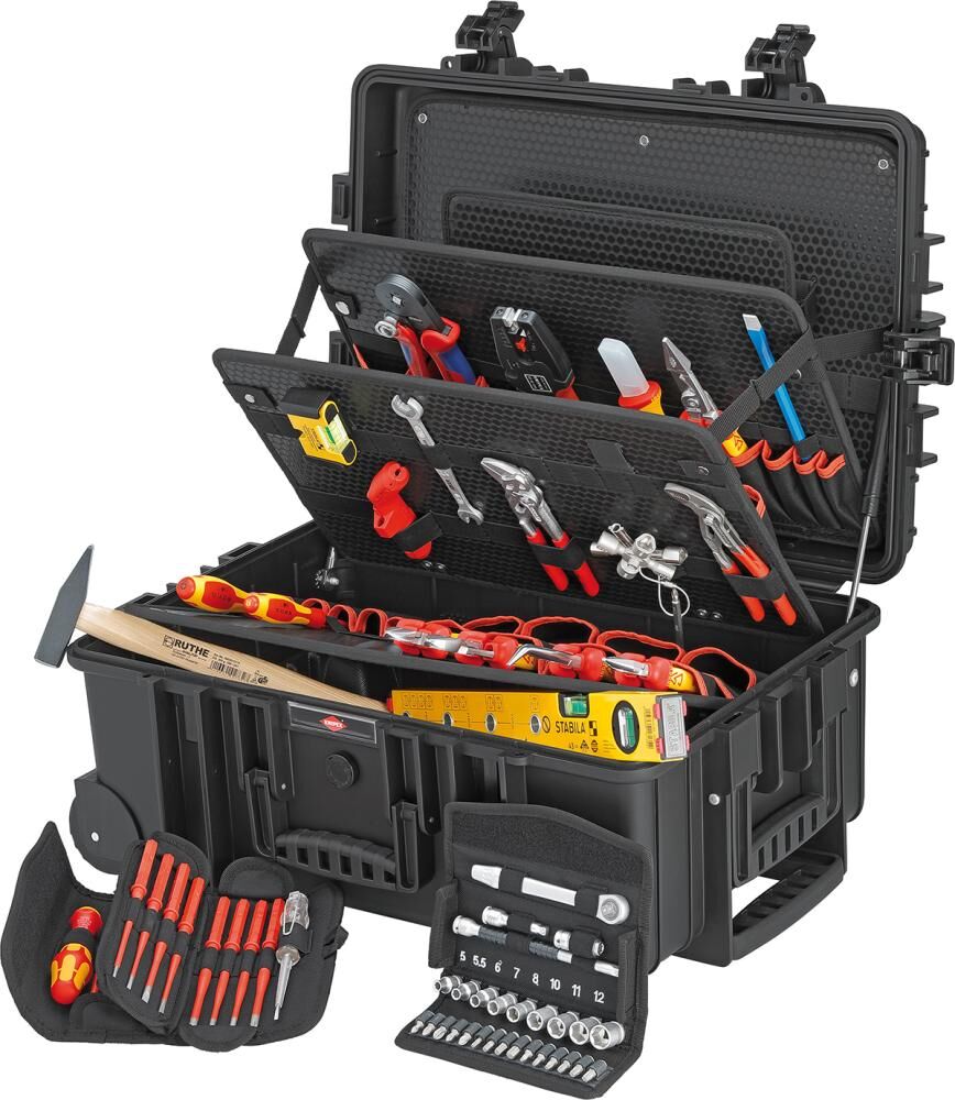 Knipex Werkzeugkoffer Robust 45 Elektro 63 teilig Produktbild Knipex Werkzeugkoffer Robust 45 Elektro 63 teilig