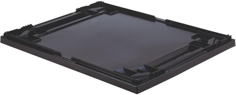 Lakape Auflagedeckel schwarz für Kastenmaß 800x600 mm