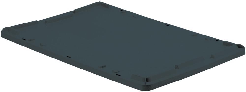 Lakape Auflagedeckel schwarz zu Drehstapelbehälter LB/DB 65 Liter Produktbild Lakape Auflagedeckel schwarz zu Drehstapelbehälter LB/DB 65 Liter