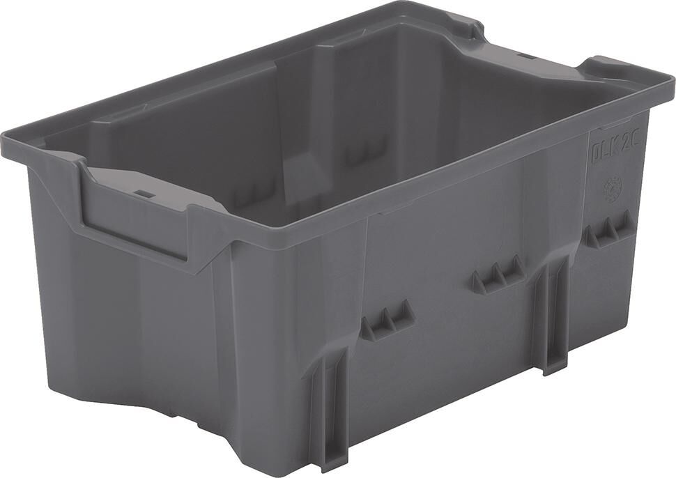 Lakape Drehstapelbehälter DLK 2C grau Produktbild Lakape Drehstapelbehälter DLK 2C grau