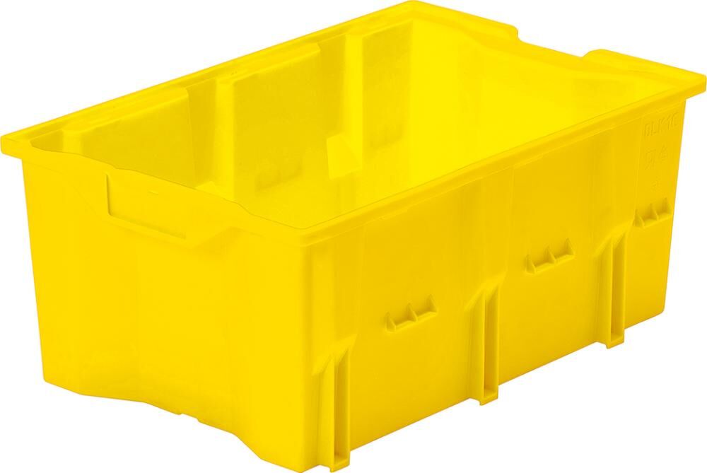 Lakape Drehstapelbehälter DLK 1C gelb Produktbild Lakape Drehstapelbehälter DLK 1C gelb