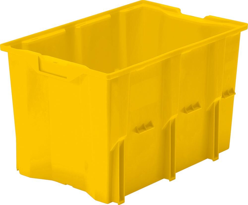 Lakape Drehstapelbehälter DLK 1 gelb Produktbild Lakape Drehstapelbehälter DLK 1 gelb