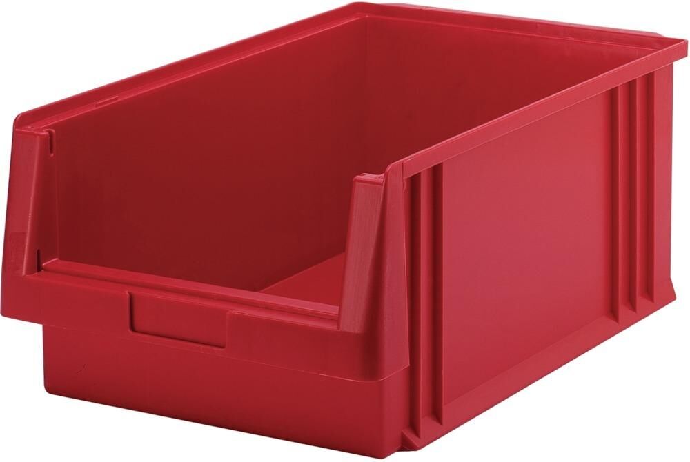Lakape Sichtlagerkasten PLK 1 rot 500/465x315x200 mm Produktbild Lakape Sichtlagerkasten PLK 1 rot 500/465x315x200 mm