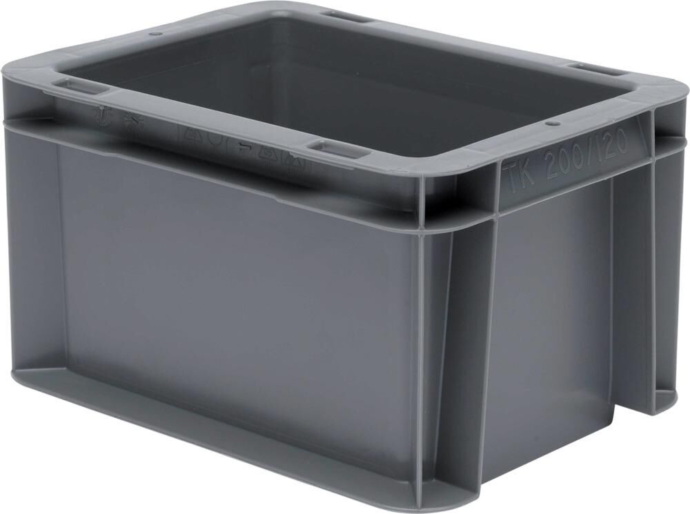 Lakape Stapeltransportkasten TK 200x150x120 mm grau Produktbild Lakape Stapeltransportkasten TK 200x150x120 mm grau
