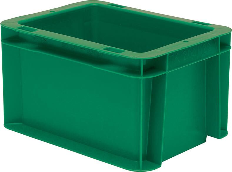 Lakape Stapeltransportkasten TK 200x150x120 mm grün Produktbild Lakape Stapeltransportkasten TK 200x150x120 mm grün