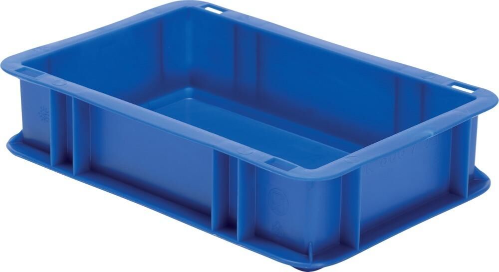 Lakape Stapeltransportkasten TK 300x200x75 mm blau Produktbild Lakape Stapeltransportkasten TK 300x200x75 mm blau
