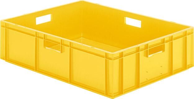Lakape Stapeltransportkasten TK 800x600x210 mm gelb Produktbild Lakape Stapeltransportkasten TK 800x600x210 mm gelb