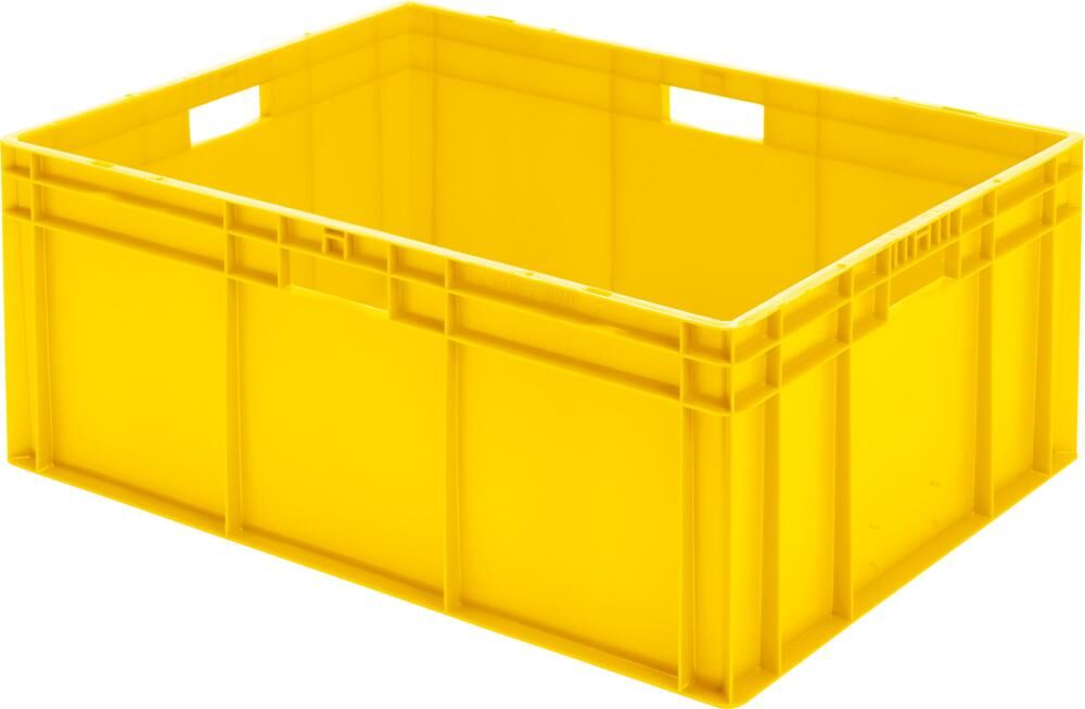 Lakape Stapeltransportkasten TK 800x600x320 mm gelb Produktbild Lakape Stapeltransportkasten TK 800x600x320 mm gelb