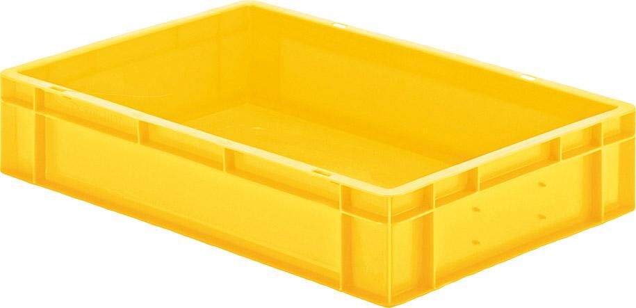 Lakape Stapeltransportkasten TK 600x400x120 mm gelb Produktbild Lakape Stapeltransportkasten TK 600x400x120 mm gelb
