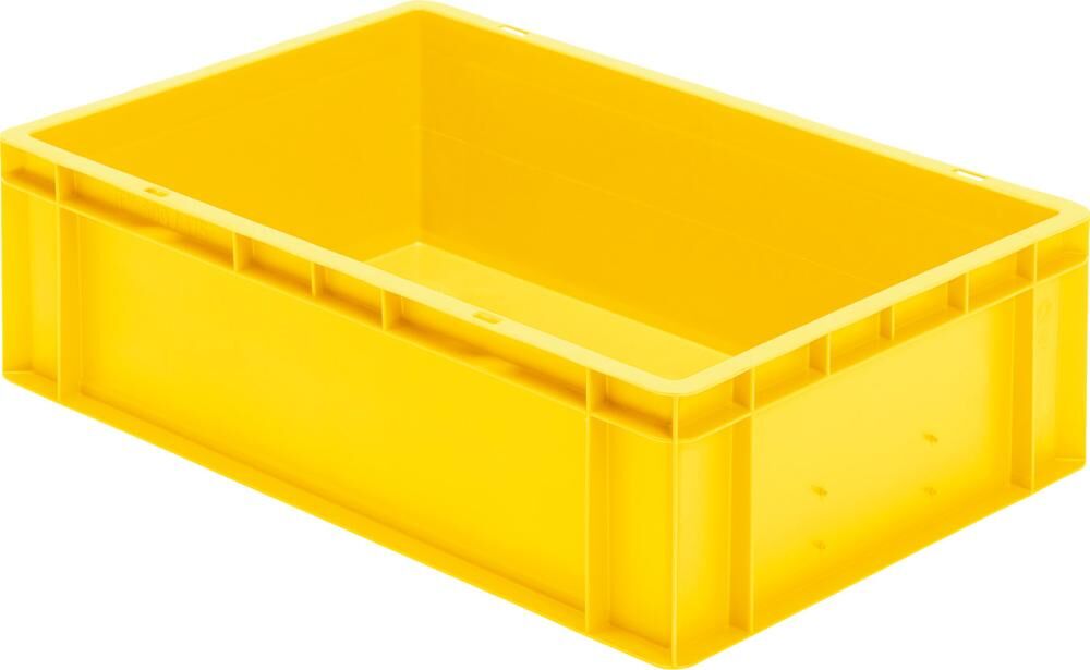 Lakape Stapeltransportkasten TK 600x400x175 mm gelb Produktbild Lakape Stapeltransportkasten TK 600x400x175 mm gelb