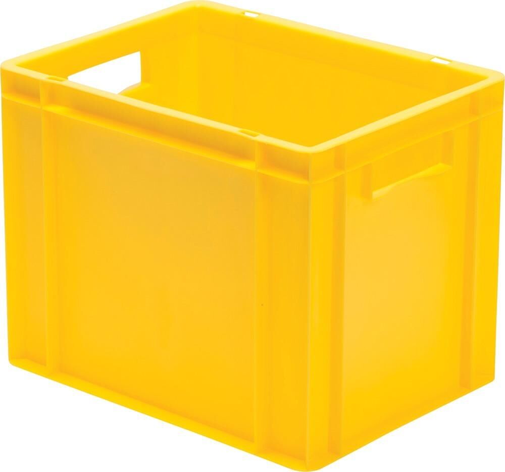 Lakape Stapeltransportkasten TK 400x300x320 mm gelb Produktbild Lakape Stapeltransportkasten TK 400x300x320 mm gelb