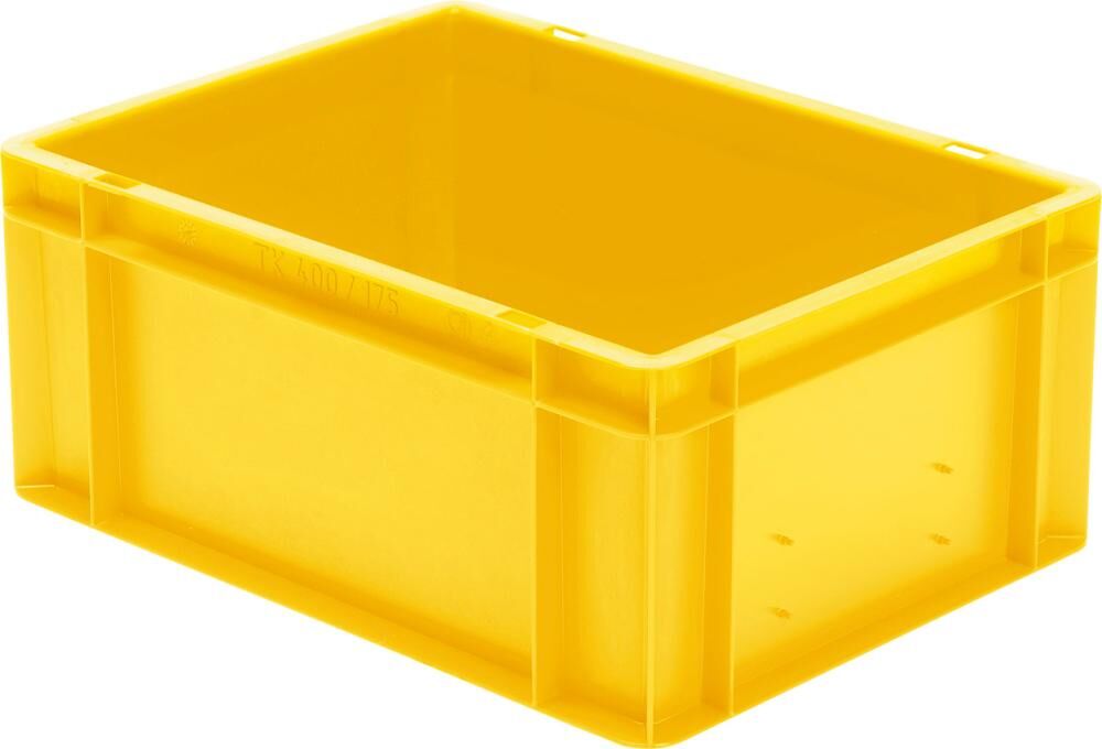 Lakape Stapeltransportkasten TK 400x300x175 mm gelb Produktbild Lakape Stapeltransportkasten TK 400x300x175 mm gelb