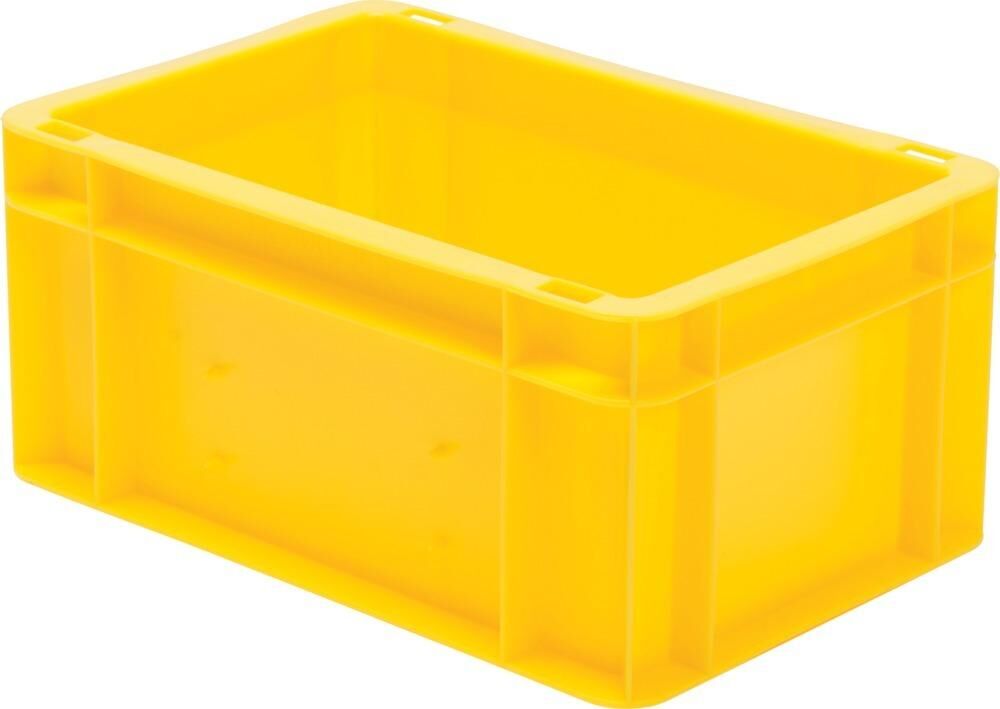 Lakape Stapeltransportkasten TK 300x200x145 mm gelb Produktbild Lakape Stapeltransportkasten TK 300x200x145 mm gelb